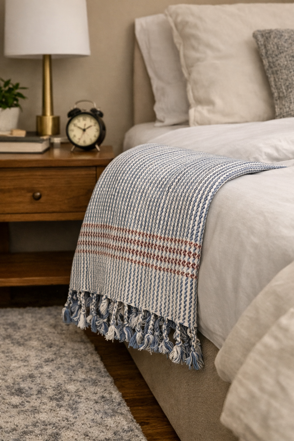 Blanket | Blue & White