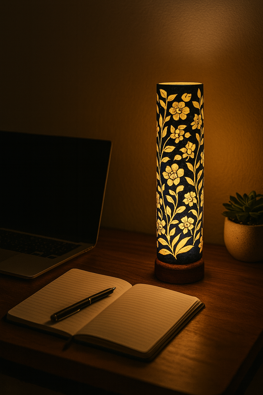 Camel Skin Lamp | Black | Large