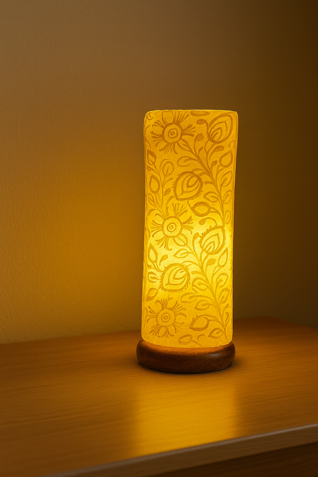 Kameelhuidlamp | Toren | Beige