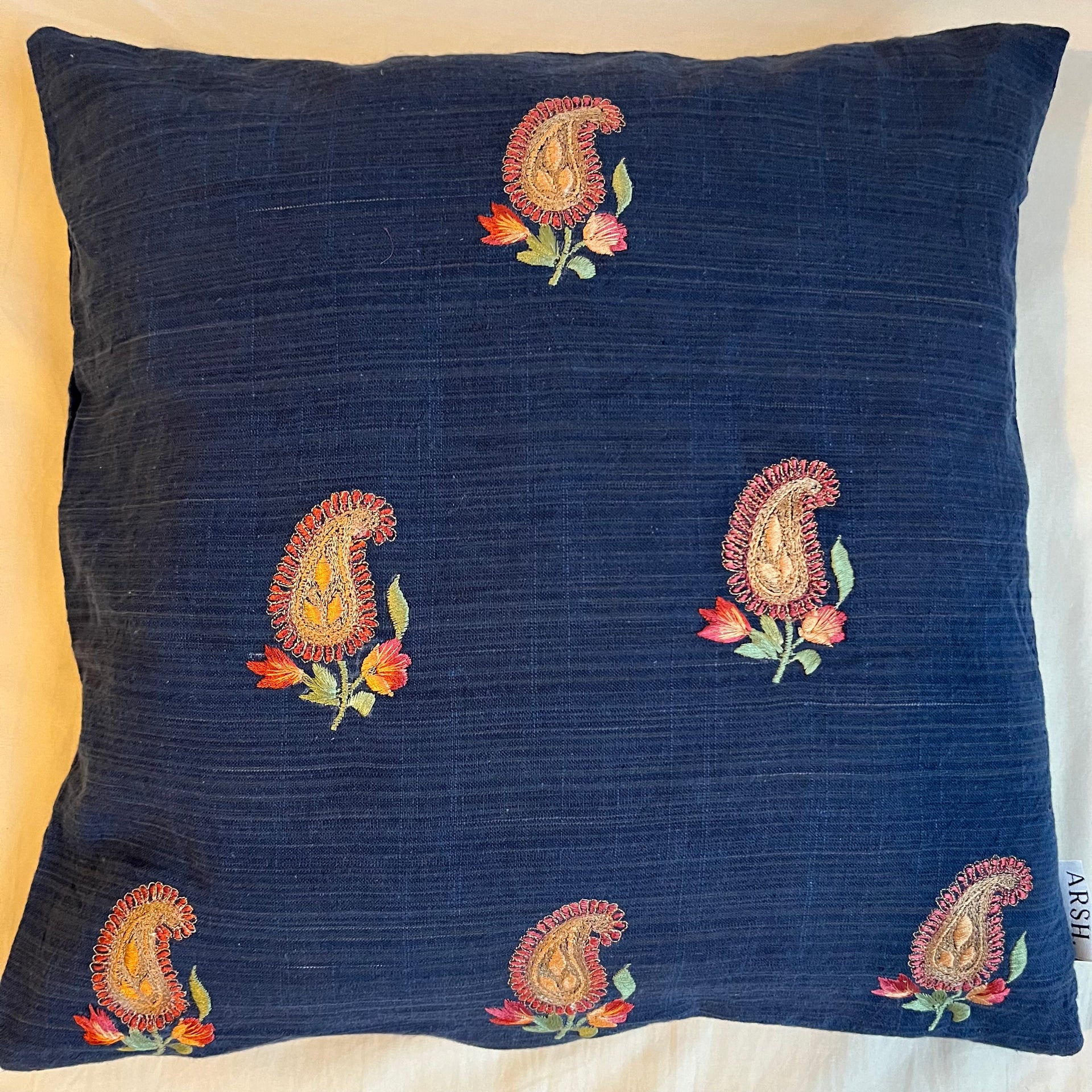 Kussenhoes | Paisley | Blauw | Vierkant