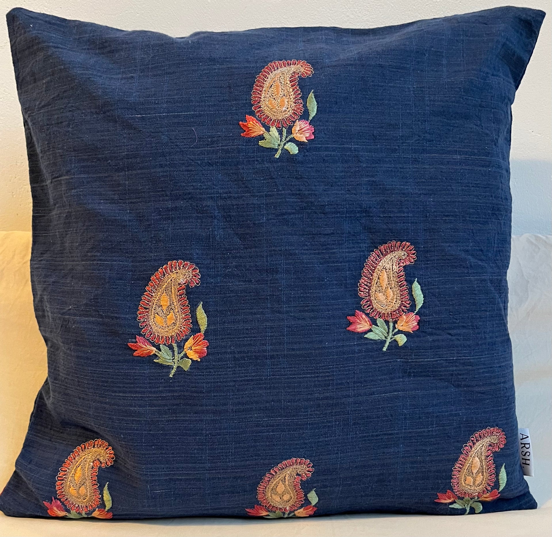 Kussenhoes | Paisley | Blauw | Vierkant