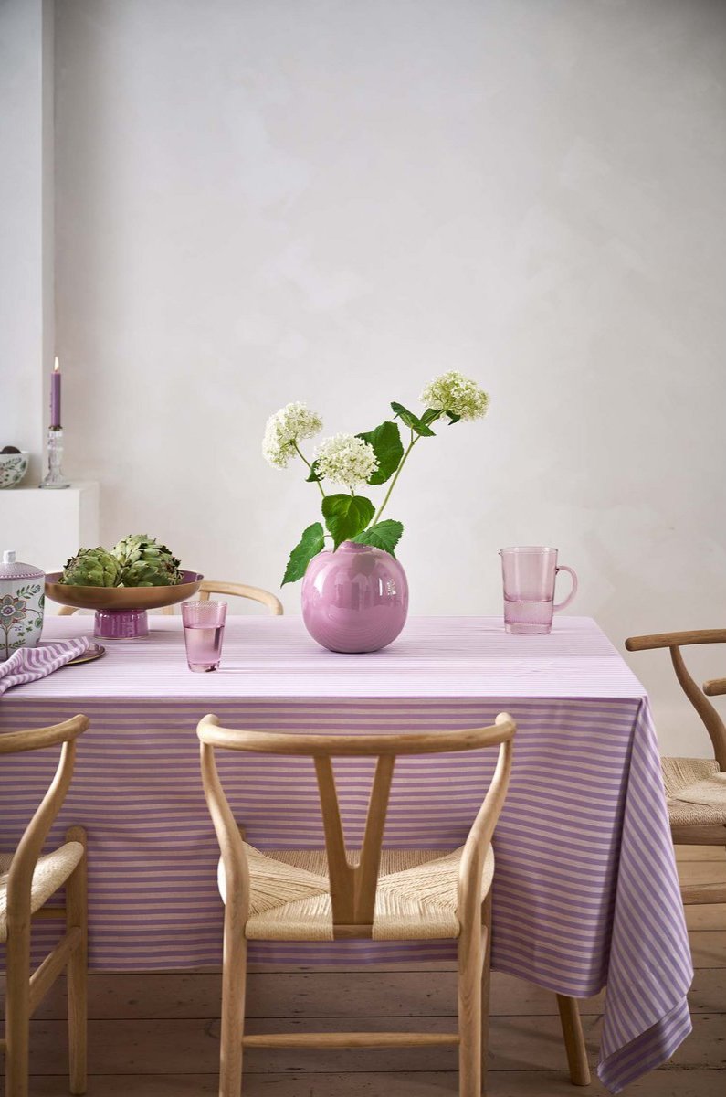 Metalen vaas | Lila | Rond