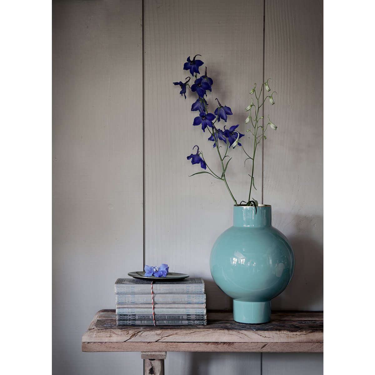 Metalen vaas | Zeegroen | Klein